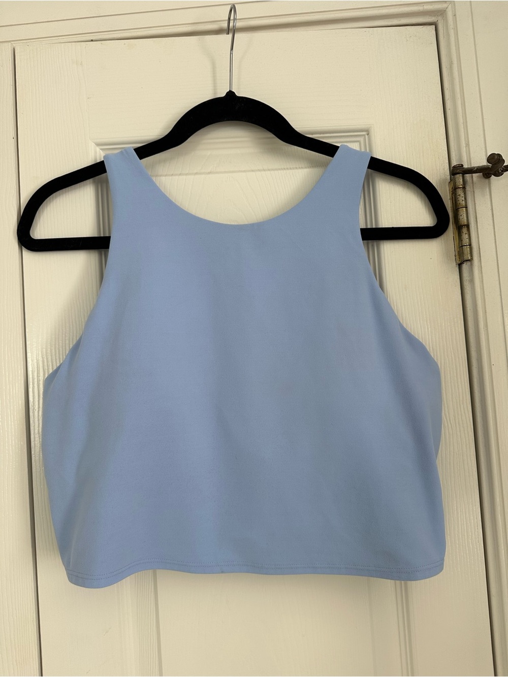 Athleta Light Blue Cropped Tank Top XL